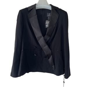 Adrianna Papel Size 6 Black Tux Jacket